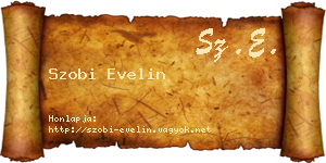 Szobi Evelin névjegykártya