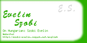 evelin szobi business card